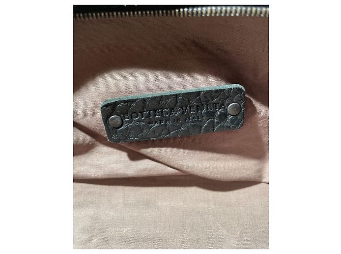 Borsa a pochette in pelle Bottega Veneta Nero - vista 8