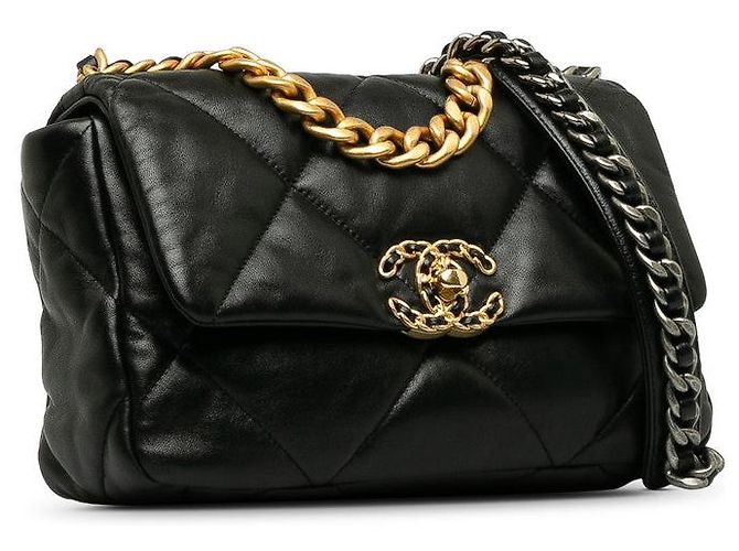 Borsa a spalla Chanel Matelassé Coco Mark con catena - vista 2