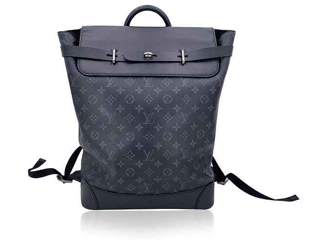 Whisper Louis Vuitton Stoff-Rucksack Steamer Schwarz - Ansicht 4