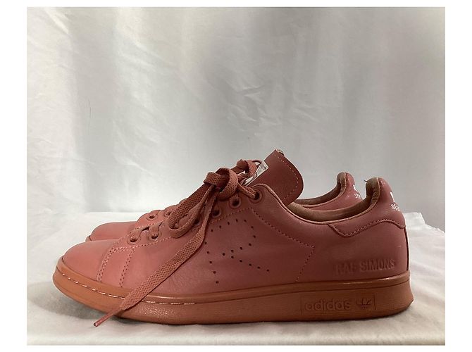 Autre Marque Adidas x Raf Simons Stan Smith Sneakers aus rosa Leder - Ansicht 11