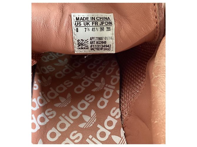 Autre Marque Adidas x Raf Simons Stan Smith Sneakers aus rosa Leder - Ansicht 13