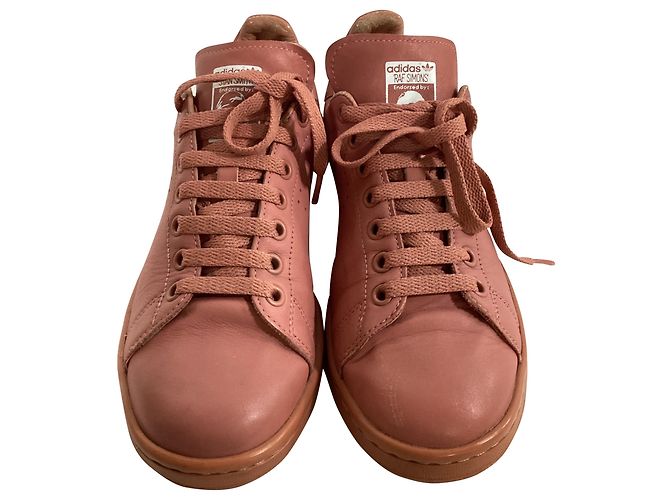 Autre Marque Adidas x Raf Simons Stan Smith Sneakers aus rosa Leder - Ansicht 3