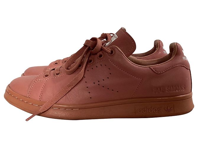 Autre Marque Adidas x Raf Simons Stan Smith Sneakers aus rosa Leder - Ansicht 4