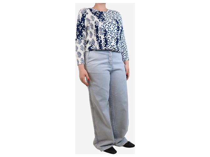 Autre Marque Blue Rose Hose - Größe L Blau - Ansicht 2