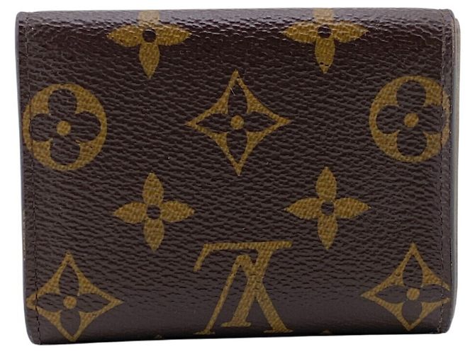 Louis Vuitton Brown Leather Tri-fold Wallet - vista 2