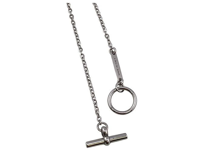 Hermès Collana in corda argentata Hermes Argento - vista 6