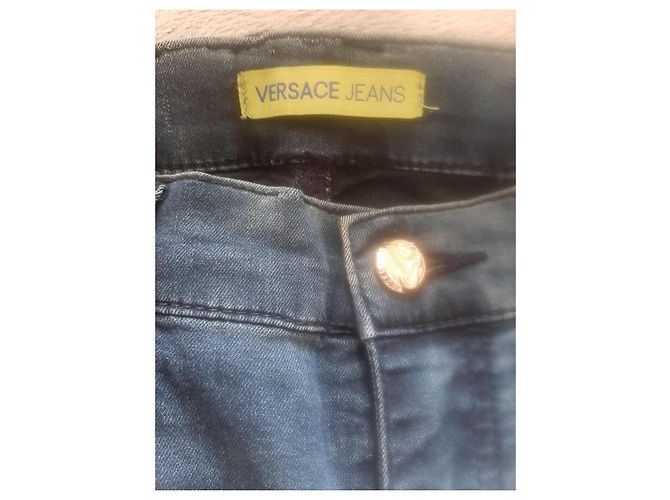 Jeans Versace Jeans Couture in Denim Blu Navy e Blu Chiaro Blu scuro - vista 4