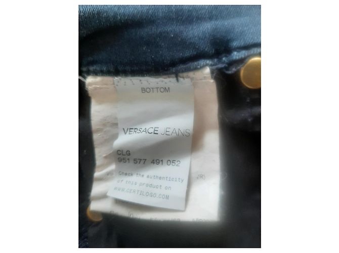 Jeans Versace Jeans Couture in Denim Blu Navy e Blu Chiaro Blu scuro - vista 5