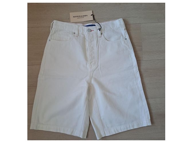 Scotch and Soda Shorts aus weißer Baumwolle - Ansicht 2