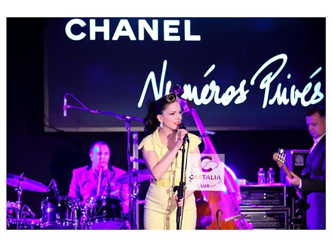 Chanel Vestido de tweed amarillo con botones Gripoix 11K$ CC talla 40 FR - vista 3