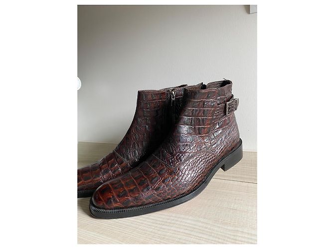 JM WESTON Coccodrillo Marrone Scuro - vista 2