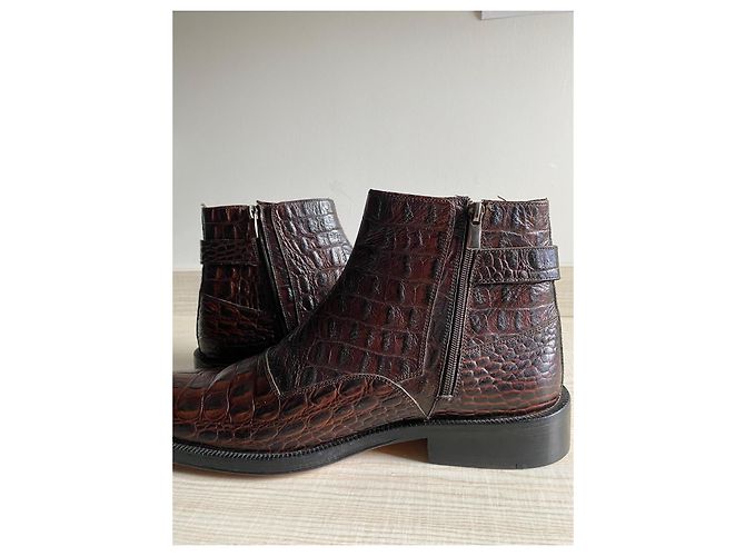 JM WESTON Coccodrillo Marrone Scuro - vista 3