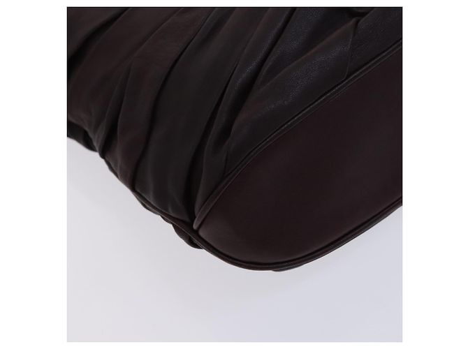 Borsa a spalla in pelle marrone Burberry Auth ti2934 - vista 13