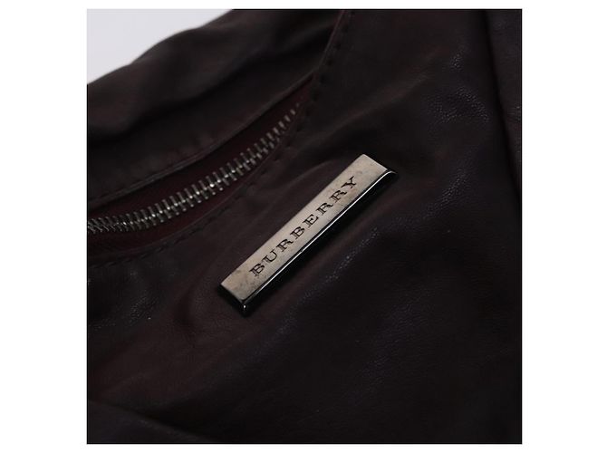 Borsa a spalla in pelle marrone Burberry Auth ti2934 - vista 14