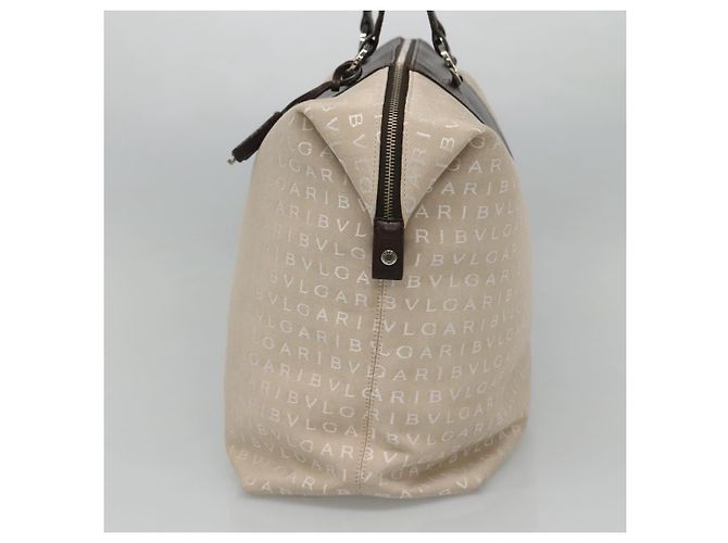 Bulgari BVLGARI Logo Mania Tote Bag aus Canvas Beige Auth BA842 - Ansicht 5