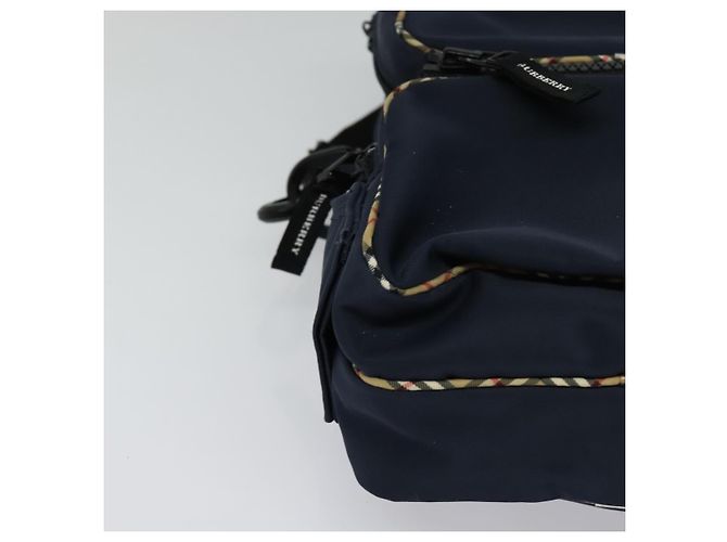 Burberry Schultertasche aus Nylon in Marineblau Auth BA827 - Ansicht 10