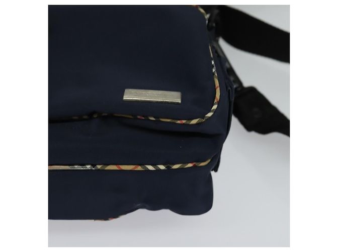 Burberry Schultertasche aus Nylon in Marineblau Auth BA827 - Ansicht 11