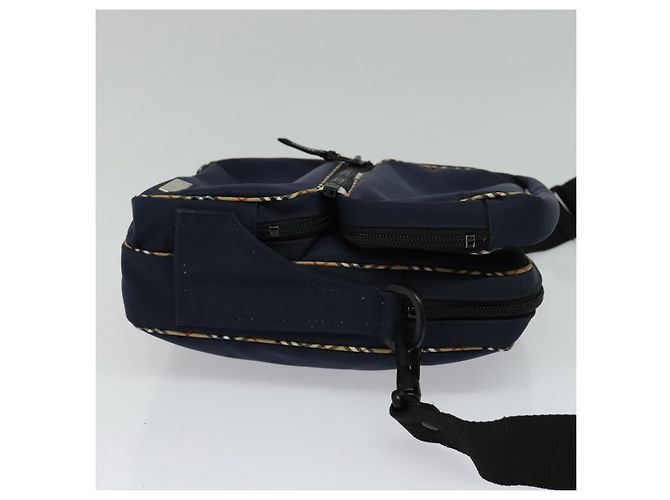 Burberry Schultertasche aus Nylon in Marineblau Auth BA827 - Ansicht 5