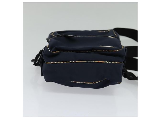 Burberry Schultertasche aus Nylon in Marineblau Auth BA827 - Ansicht 9