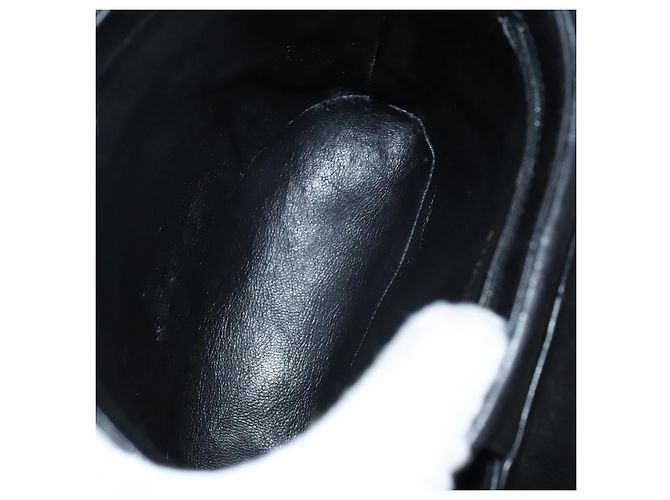CHANEL Borsa a Spalla Matelassé con Catena in Pelle di Agnello Nera CC Auth bs23838 Nero - vista 18