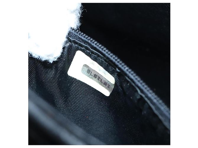 CHANEL Borsa a Spalla Matelassé con Catena in Pelle di Agnello Nera CC Auth bs23838 Nero - vista 22