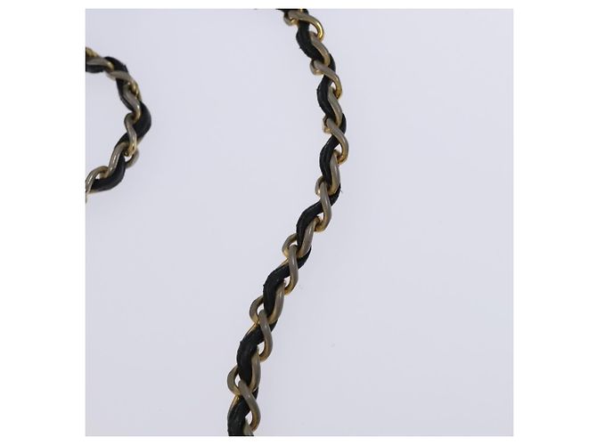 CHANEL Borsa a Spalla Matelassé con Catena in Pelle di Agnello Nera CC Auth bs23838 Nero - vista 8