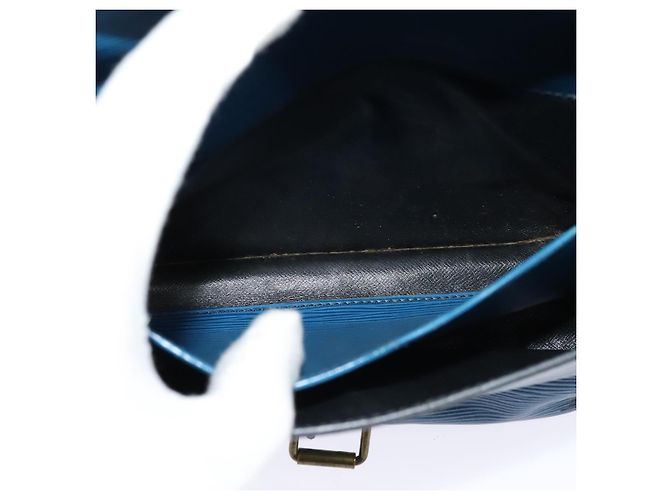 LOUIS VUITTON Epi Cartouchiere MM Borsa a Spalla Blu M52245 LV Auth MY384 - vista 11