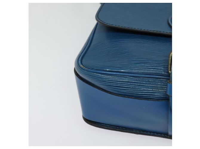 LOUIS VUITTON Epi Cartouchiere MM Borsa a Spalla Blu M52245 LV Auth MY384 - vista 15