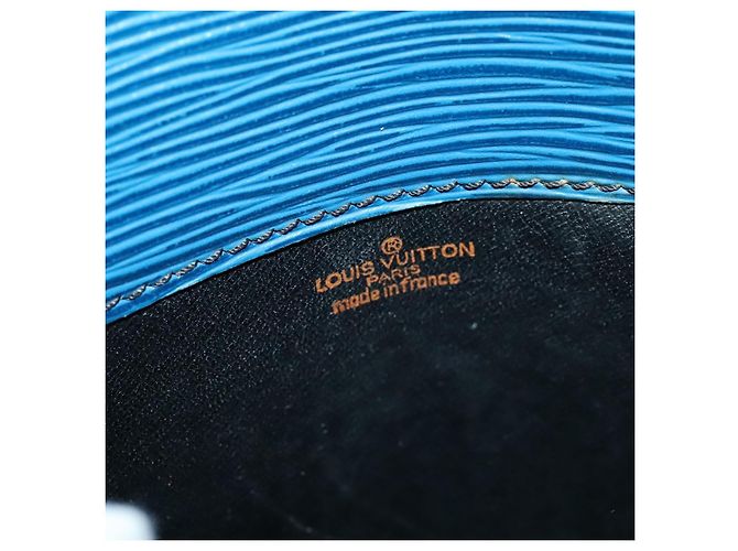 LOUIS VUITTON Epi Cartouchiere MM Borsa a Spalla Blu M52245 LV Auth MY384 - vista 18
