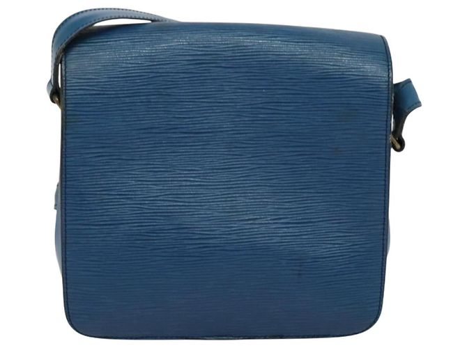 LOUIS VUITTON Epi Cartouchiere MM Borsa a Spalla Blu M52245 LV Auth MY384 - vista 2