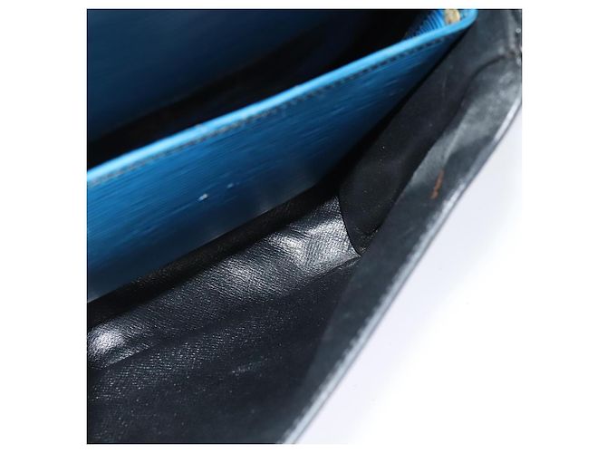 LOUIS VUITTON Epi Cartouchiere MM Borsa a Spalla Blu M52245 LV Auth MY384 - vista 22