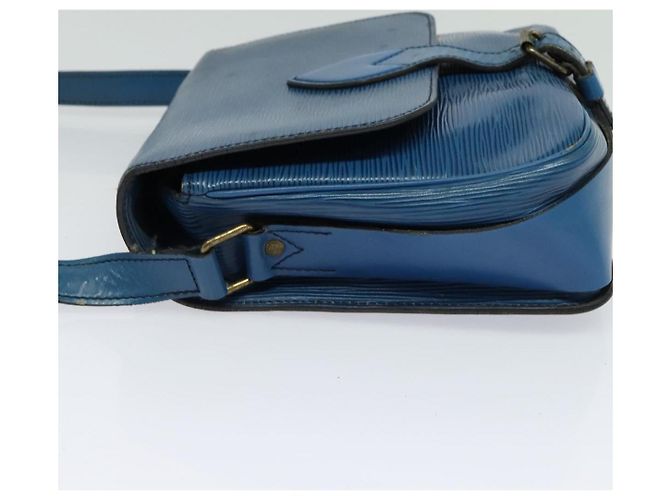 LOUIS VUITTON Epi Cartouchiere MM Borsa a Spalla Blu M52245 LV Auth MY384 - vista 3