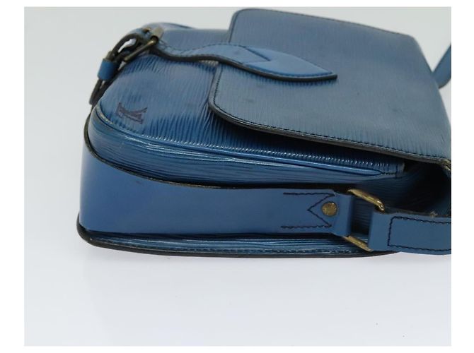 LOUIS VUITTON Epi Cartouchiere MM Borsa a Spalla Blu M52245 LV Auth MY384 - vista 4