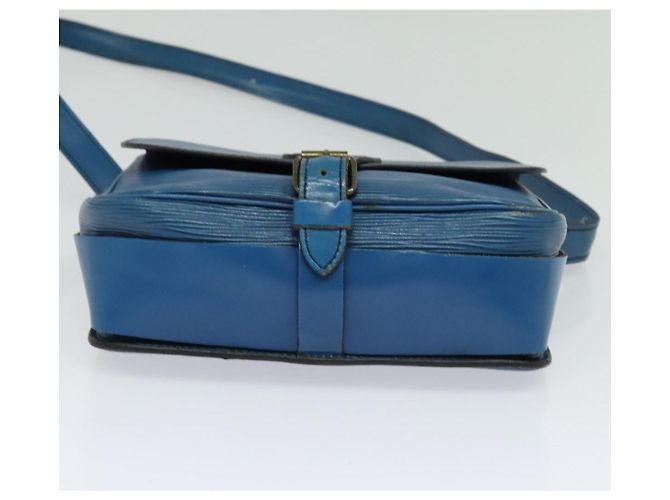 LOUIS VUITTON Epi Cartouchiere MM Borsa a Spalla Blu M52245 LV Auth MY384 - vista 5