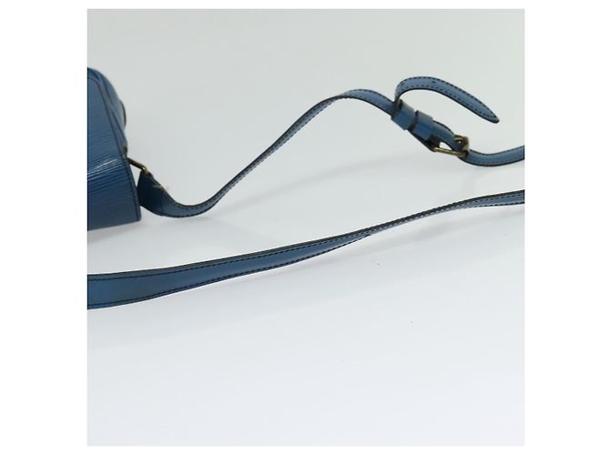 LOUIS VUITTON Epi Cartouchiere MM Borsa a Spalla Blu M52245 LV Auth MY384 - vista 7