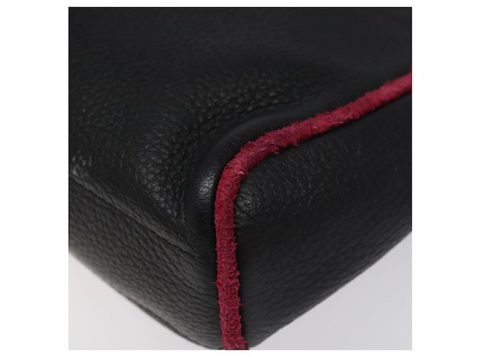 Bulgari Borsa a mano in pelle nera BVLGARI Auth hk2396 Nero - vista 10