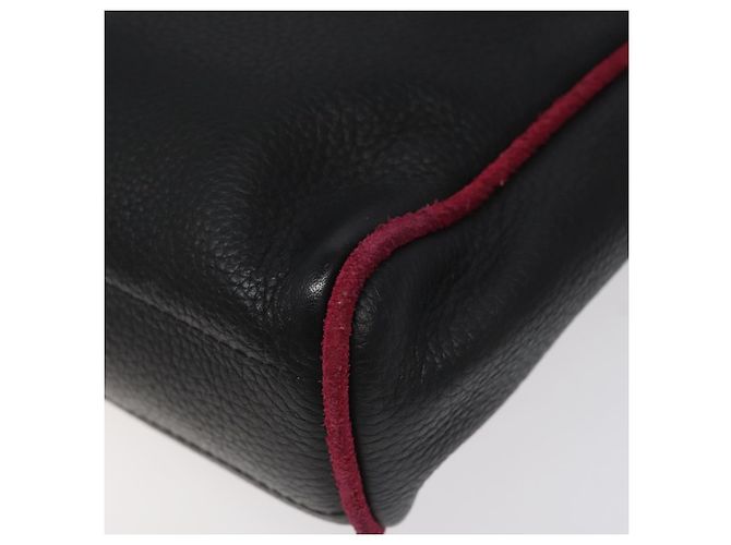 Bulgari Borsa a mano in pelle nera BVLGARI Auth hk2396 Nero - vista 12