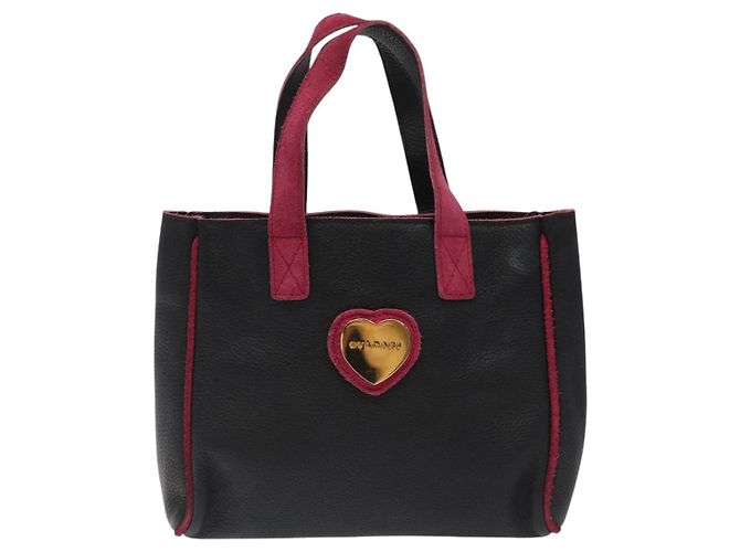 Bulgari Borsa a mano in pelle nera BVLGARI Auth hk2396 Nero - vista 2