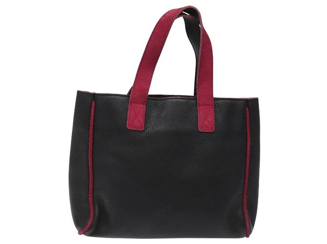 Bulgari Borsa a mano in pelle nera BVLGARI Auth hk2396 Nero - vista 3