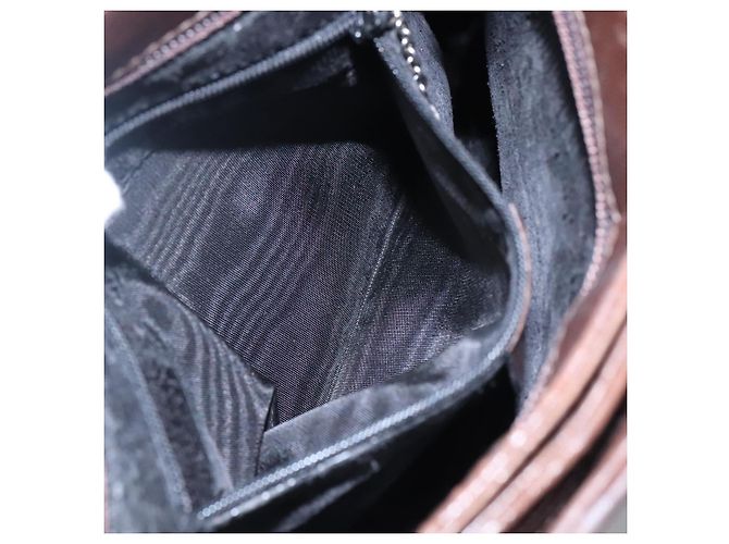 Borsa tote in pelle marrone GUCCI Auth bs23937 - vista 20