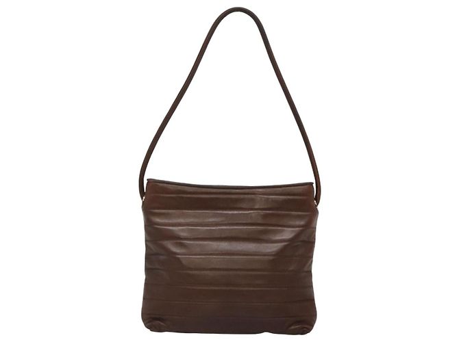 Borsa tote in pelle marrone GUCCI Auth bs23937 - vista 3