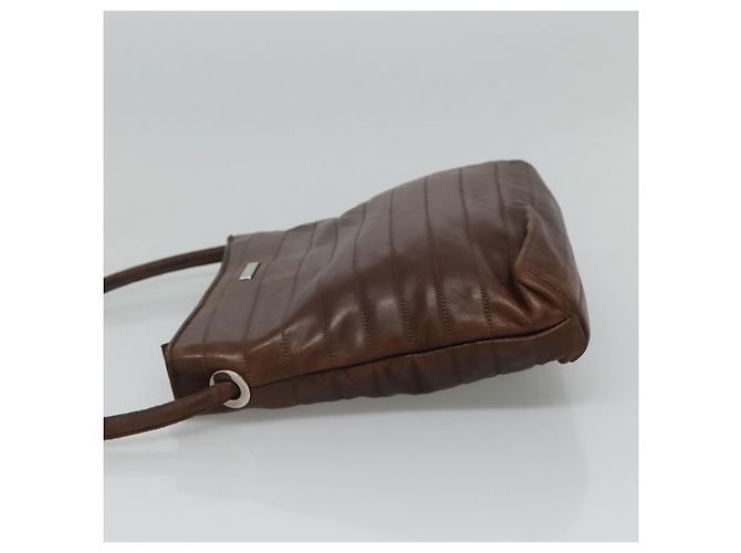 Borsa tote in pelle marrone GUCCI Auth bs23937 - vista 4