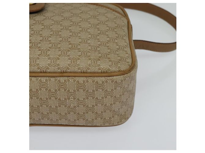 Céline CELINE Macadam Canvas Schultertasche Beige Auth BA958 - Ansicht 11