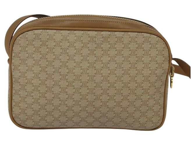 Céline CELINE Macadam Canvas Schultertasche Beige Auth BA958 - Ansicht 3