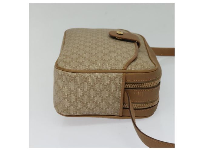 Céline CELINE Macadam Canvas Schultertasche Beige Auth BA958 - Ansicht 5