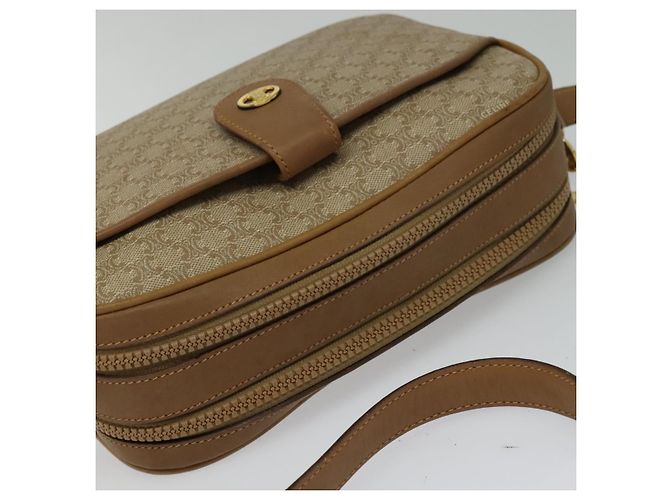 Céline CELINE Macadam Canvas Schultertasche Beige Auth BA958 - Ansicht 6