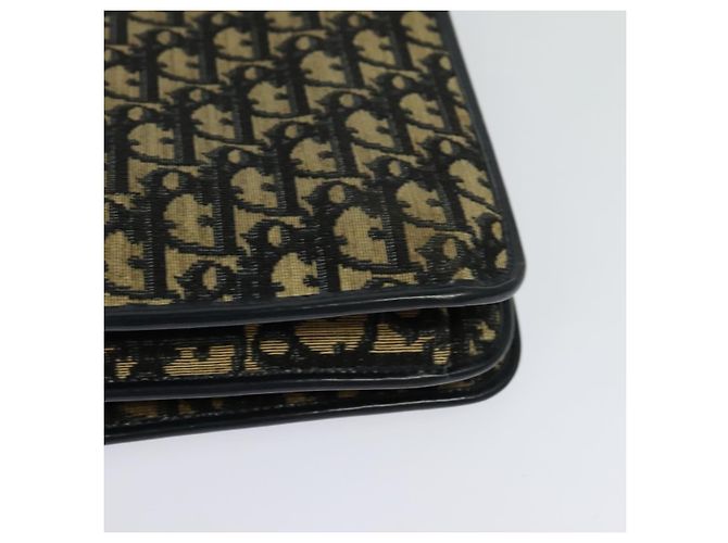 Borsa a spalla in tela Trotter Christian Dior blu navy Auth EC911 - vista 13