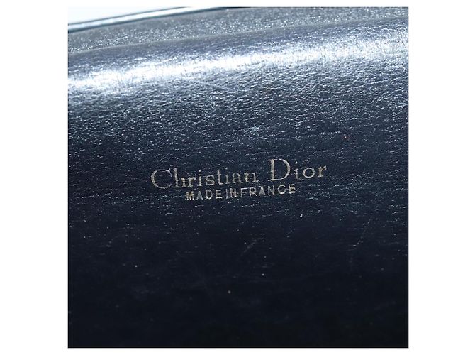 Borsa a spalla in tela Trotter Christian Dior blu navy Auth EC911 - vista 16