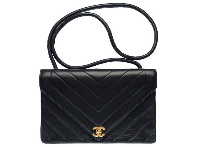 Borsa CHANEL Timeless/Classique in Pelle Nera - 102608 Nero - vista 2