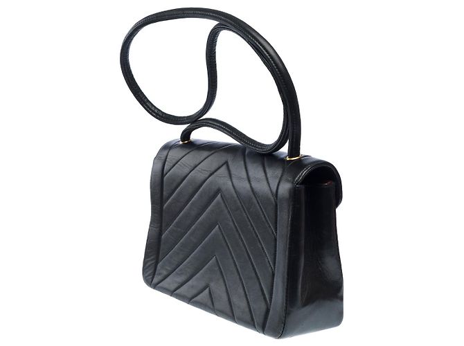 Borsa CHANEL Timeless/Classique in Pelle Nera - 102608 Nero - vista 5
